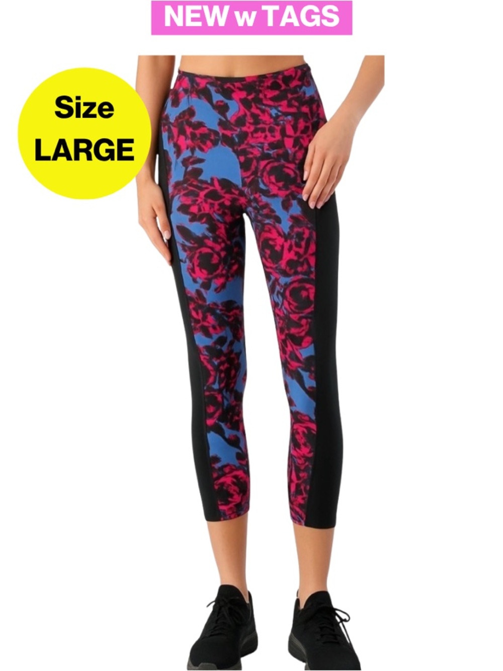 3/for $15 🍒 NICKI MINAJ Pink & Blue Animal Print Leggings (Size Large) NWT